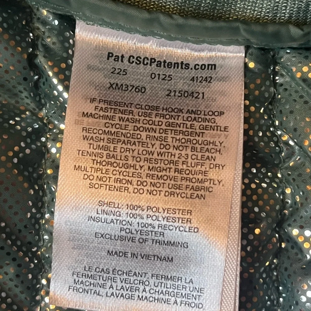 Columbia Mens Large White Out 1.0 FS Omni-Heat Jacket Green Zipper Pockets NWT
